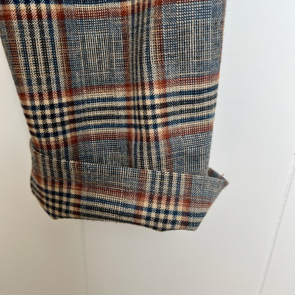 WILFRED | High Rise Plaid Trouser Pants - Picture 4 of 6